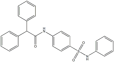 2,2-diphenyl-N-[4-(phenylsulfamoyl)phenyl]acetamide Struktur