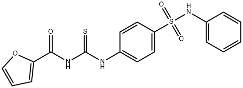 N-({[4-(anilinosulfonyl)phenyl]amino}carbonothioyl)-2-furamide Struktur