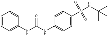 1-[4-(tert-butylsulfamoyl)phenyl]-3-phenylurea Struktur