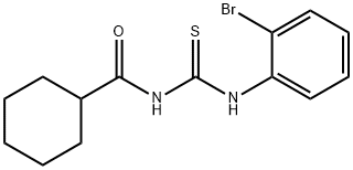 N-{[(2-bromophenyl)amino]carbonothioyl}cyclohexanecarboxamide Struktur