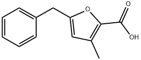 5-Benzyl-3-methyl-furan-2-carboxylic acid Struktur