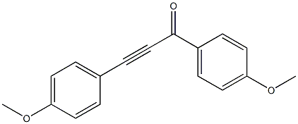 2-Propyn-1-one, 1,3-bis(4-methoxyphenyl)- Struktur