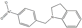 1H-Indole, 2,3-dihydro-1-[(4-nitrophenyl)methyl]- Struktur