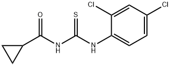 N-{[(2,4-dichlorophenyl)amino]carbonothioyl}cyclopropanecarboxamide Struktur