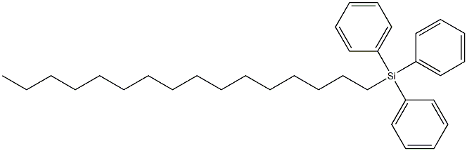 Silane, hexadecyltriphenyl- (8CI) Struktur