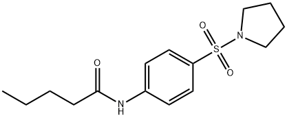 N-[4-(pyrrolidin-1-ylsulfonyl)phenyl]pentanamide Struktur