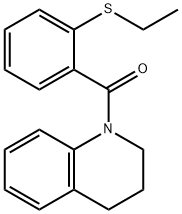 3,4-dihydroquinolin-1(2H)-yl[2-(ethylsulfanyl)phenyl]methanone Struktur