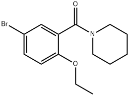 1-(5-bromo-2-ethoxybenzoyl)piperidine Struktur