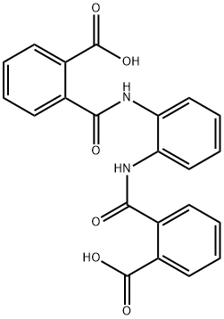 Benzoic acid, 2,2'-[1,2-phenylenebis(iminocarbonyl)]bis- Struktur