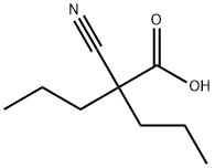 Pentanoic acid, 2-cyano-2-propyl- Struktur