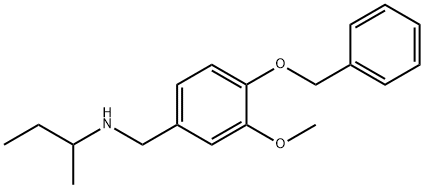 {[4-(benzyloxy)-3-methoxyphenyl]methyl}(butan-2-yl)amine Struktur