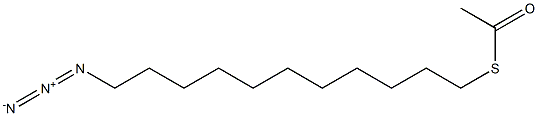 Ethanethioic acid, S-(11-azidoundecyl) ester Struktur