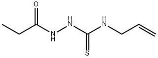 1-(propanoylamino)-3-prop-2-enylthiourea Struktur