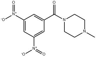 (3,5-dinitrophenyl)(4-methylpiperazin-1-yl)methanone Struktur