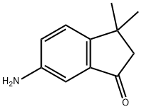 6-Amino-3,3-dimethyl-indan-1-one Struktur