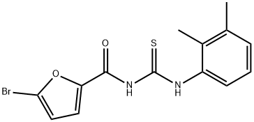 5-bromo-N-{[(2,3-dimethylphenyl)amino]carbonothioyl}-2-furamide Struktur