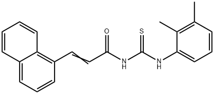 N-{[(2,3-dimethylphenyl)amino]carbonothioyl}-3-(1-naphthyl)acrylamide Struktur