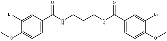 N,N'-1,3-propanediylbis(3-bromo-4-methoxybenzamide) Struktur