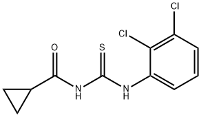 N-{[(2,3-dichlorophenyl)amino]carbonothioyl}cyclopropanecarboxamide Struktur