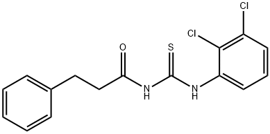 N-{[(2,3-dichlorophenyl)amino]carbonothioyl}-3-phenylpropanamide Struktur