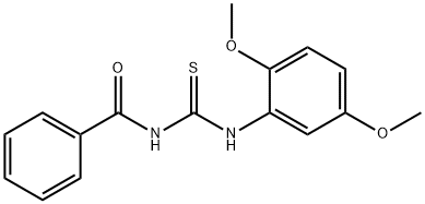 N-[(2,5-dimethoxyphenyl)carbamothioyl]benzamide Struktur