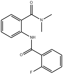 N-{2-[(dimethylamino)carbonyl]phenyl}-2-fluorobenzamide Struktur