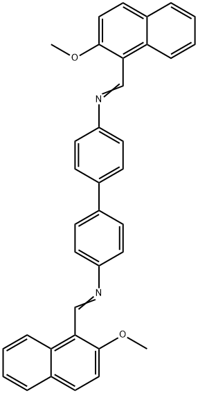 N,N'-bis[(2-methoxy-1-naphthyl)methylene]-4,4'-biphenyldiamine Struktur