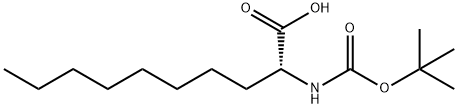 N-Boc-R-2-amino-Decanoic acid Struktur