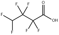 Butanoic acid, 2,2,3,3,4,4-hexafluoro- Struktur