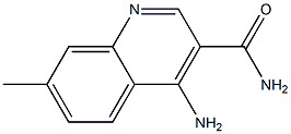 3-Quinolinecarboxamide, 4-amino-7-methyl- Struktur