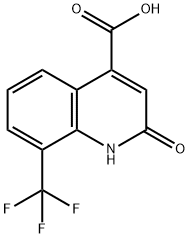 2-Oxo-8-trifluoromethyl-1,2-dihydro-quinoline-4-carboxylic acid Struktur