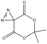 5,7-Dioxa-1,2-diazaspiro[2.5]oct-1-ene-4,8-dione, 6,6-dimethyl- Struktur