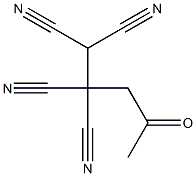 1,1,2,2-Pentanetetracarbonitrile, 4-oxo- Struktur