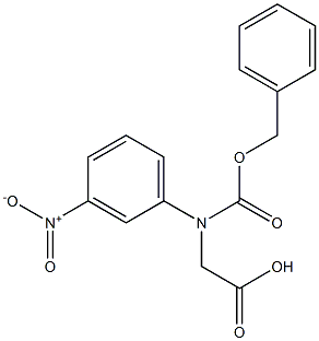 N-Cbz-R-3-Nitrophenylglycine Struktur