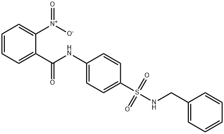 N-[4-(benzylsulfamoyl)phenyl]-2-nitrobenzamide Struktur