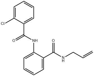 N-{2-[(allylamino)carbonyl]phenyl}-2-chlorobenzamide Struktur