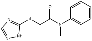 N-methyl-N-phenyl-2-(1H-1,2,4-triazol-5-ylsulfanyl)acetamide Struktur