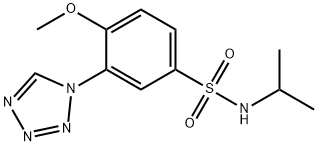 4-methoxy-N-propan-2-yl-3-(tetrazol-1-yl)benzenesulfonamide Struktur