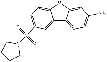 8-(Pyrrolidine-1-sulfonyl)-dibenzofuran-3-ylamine Struktur