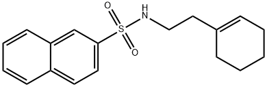 N-[2-(cyclohex-1-en-1-yl)ethyl]naphthalene-2-sulfonamide Struktur