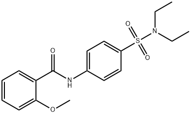 N-[4-(diethylsulfamoyl)phenyl]-2-methoxybenzamide Struktur