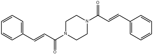 1,4-dicinnamoylpiperazine Struktur