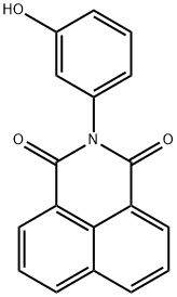 2-(3-hydroxyphenyl)-1H-benzo[de]isoquinoline-1,3(2H)-dione Struktur