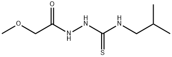 1-[(2-methoxyacetyl)amino]-3-(2-methylpropyl)thiourea Struktur