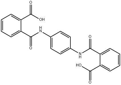 2,2'-[1,4-phenylenebis(iminocarbonyl)]dibenzoic acid Struktur