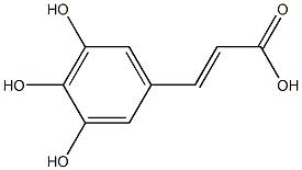 (E)-3-(3,4,5-三羥基苯基)丙烯酸, 709007-50-1, 結(jié)構(gòu)式