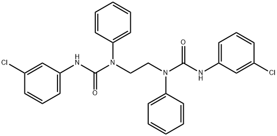 N,N''-1,2-ethanediylbis[N'-(3-chlorophenyl)-N-phenylurea] Struktur