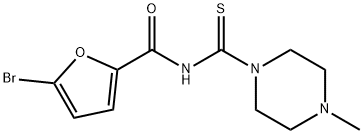 5-bromo-N-[(4-methyl-1-piperazinyl)carbonothioyl]-2-furamide Struktur