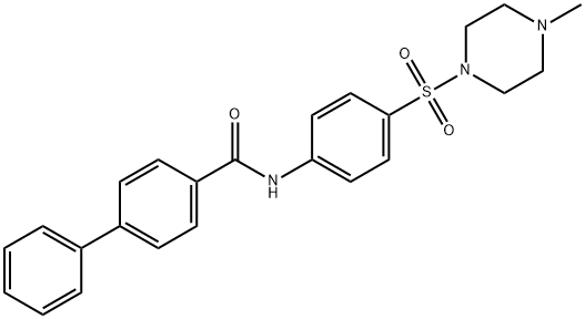 N-[4-(4-methylpiperazin-1-yl)sulfonylphenyl]-4-phenylbenzamide Struktur