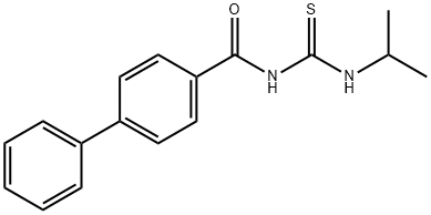 N-[(isopropylamino)carbonothioyl]-4-biphenylcarboxamide Struktur